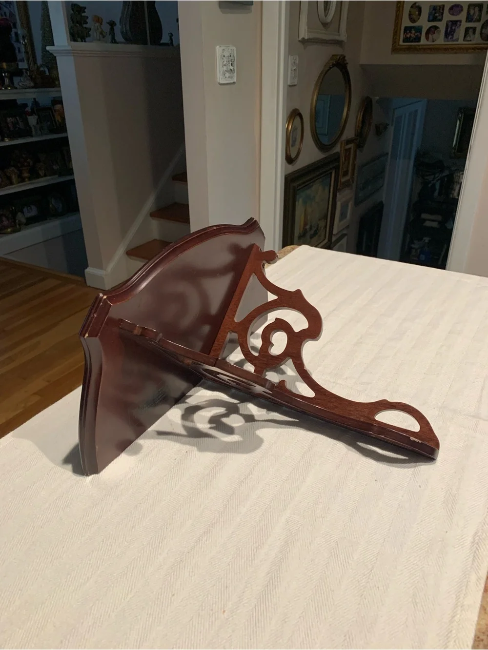 Vintage Bombay Dark Brown Wall Bracket Shelf